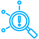 forensic investigation root cause analysis icon