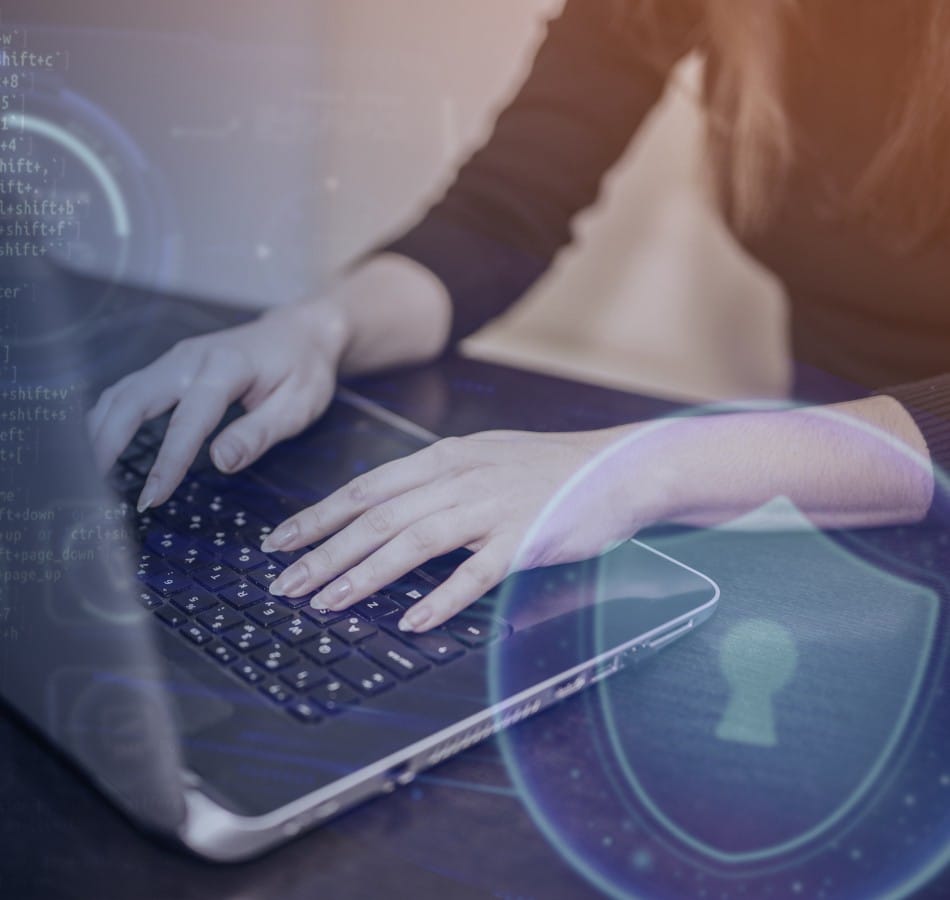 person working computer