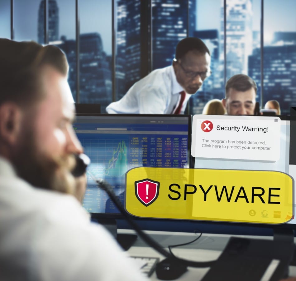 spyware computer hacker virus malware concept
