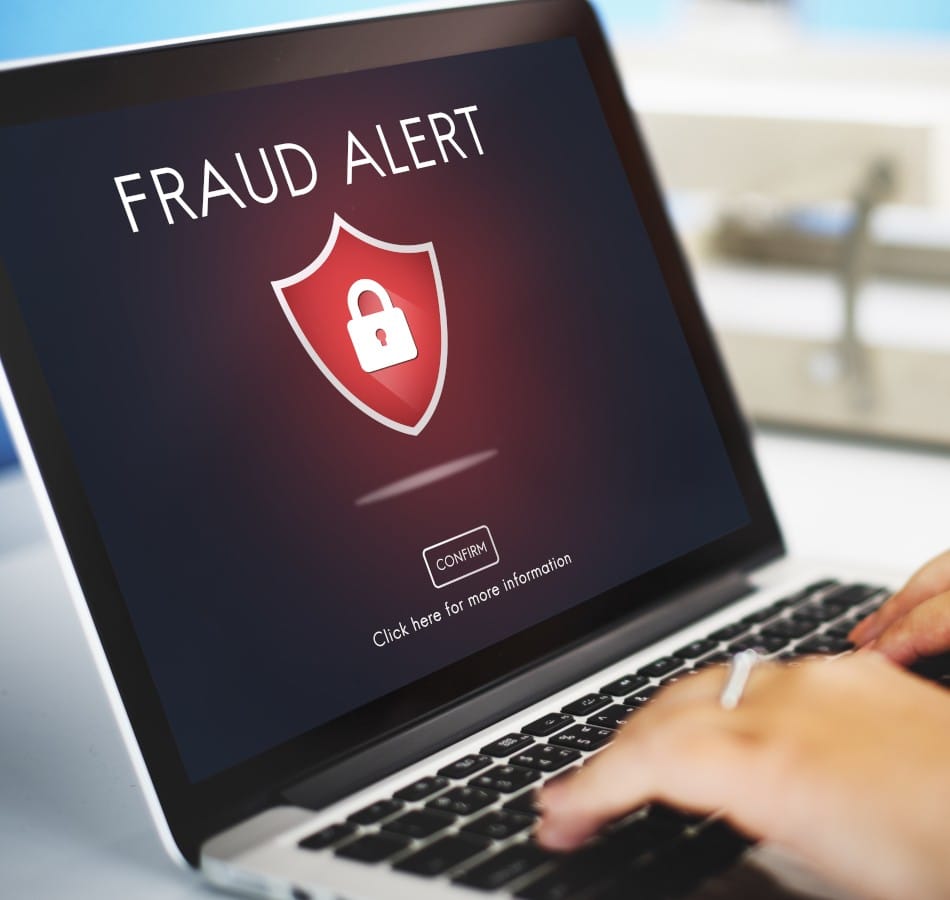 Threat Intelligence fraud alert caution deception concept