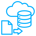 migration and data transfer icon