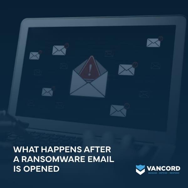 what happens after a ransomware email is opened featured img